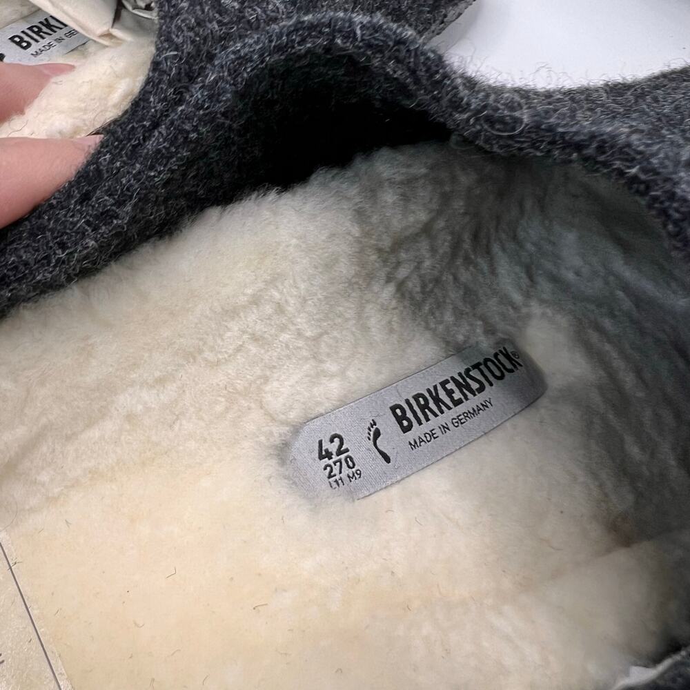 Birkenstock Black Wool-Lined Clogs - Picture 9 of 9